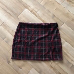 PLAID MINI SKIRT